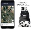 Adjustable Collar Mount Waterproof GPS Tracker for Pets GSM Dog Finder Size:L