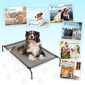 50"D x 31"W x 8"H Dog Bed Gray (Color: As shown)